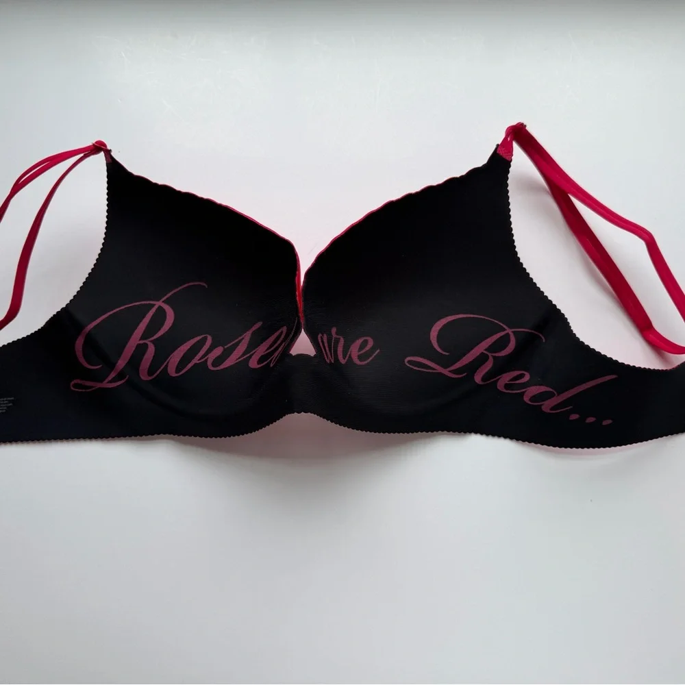 Victoria’s Secret 34C Seamless Dream Angels Secret Embrace Push-Up Bra Red - Picture 4 of 6